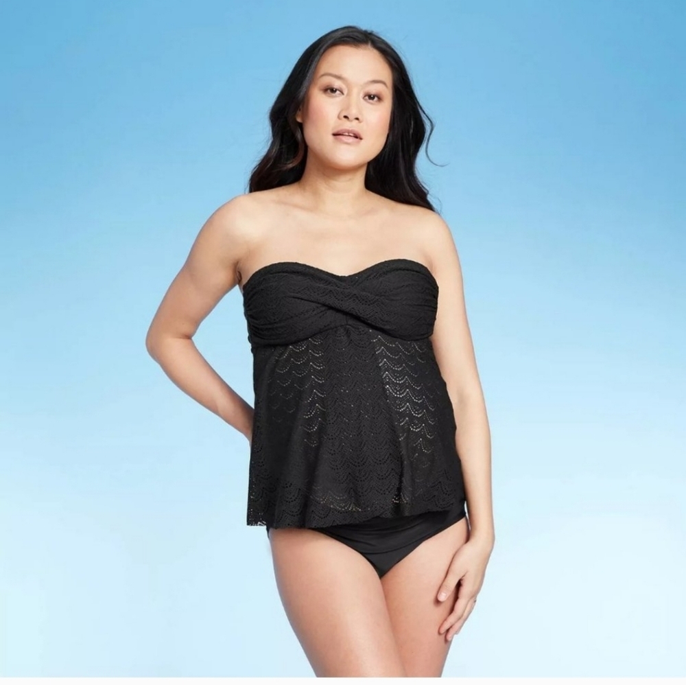 Isabel Maternity Black Tankini Swimsuit Top